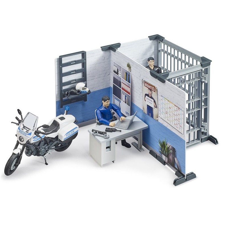 Pack Poste de Police avec Moto