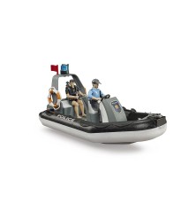Bateau de police gonflable Bworld avec policier, plongeur et access