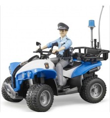 Quad police avec policier et accessoires