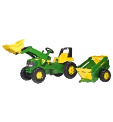Tracteur John Deere RollyJunior et sa remorque