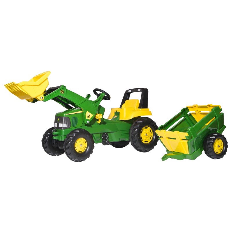 Tracteur John Deere RollyJunior et sa remorque