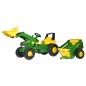 Tracteur John Deere RollyJunior et sa remorque
