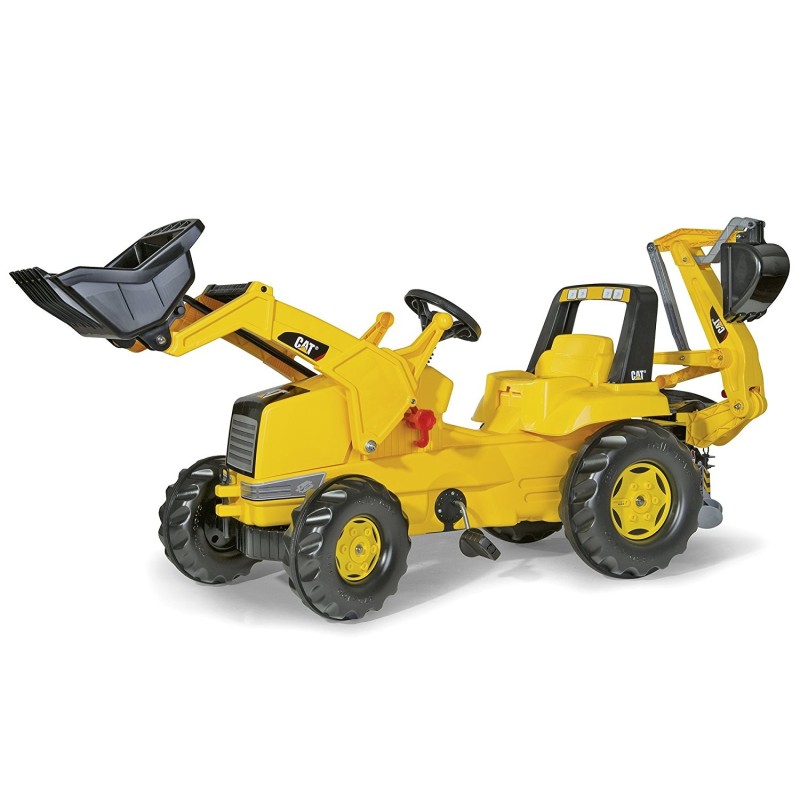 Tracteur CAT avec chargeur et pelleteuse