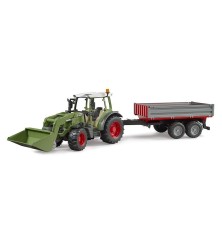 Fendt Vario 211 avec chargeur et remorque basculante