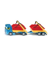 Camion benne avec remorque