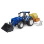 Tracteur New Holland T5.120 avec benne et chargeur frontal