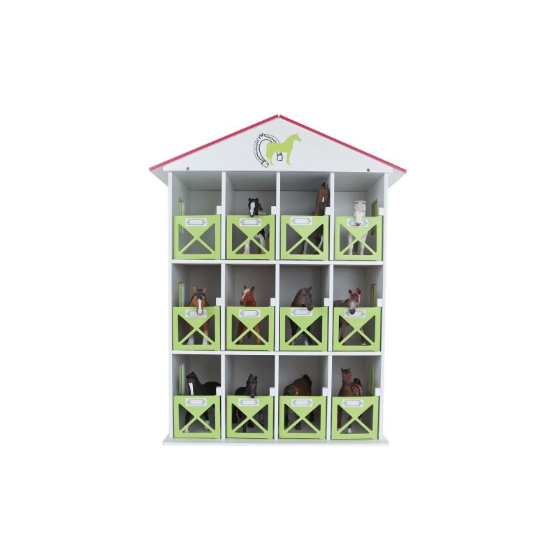 Boîte de rangement chevaux avec 12 boxes