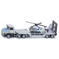 Camion surbaissé avec hélicoptère