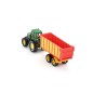 Tracteur John Deere avec remorque d'ensilage