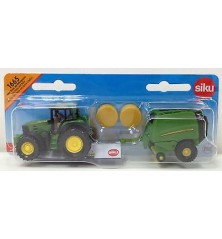 Tracteur John Deere avec presse à ballots