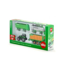 Tracteur DEUTZ avec 3 remorques Joskin