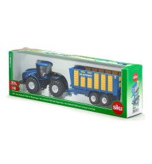 Tracteur New Holland T9.560 avec remorque d'ensilage