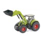 Tracteur avec chargeur, dolly et benne