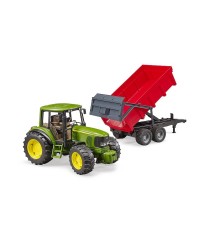 Tracteur John Deere 6920 avec remorque
