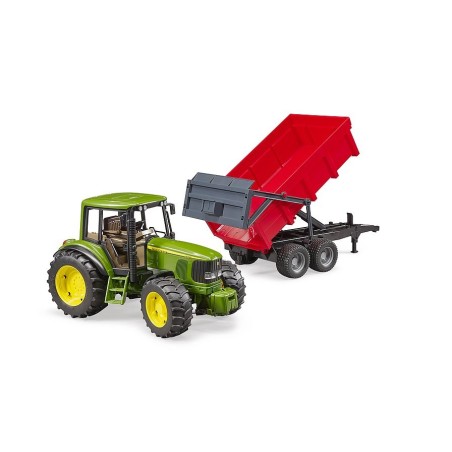 Tracteur John Deere 6920 avec remorque