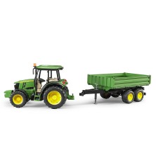 Tracteur John Deere 5115M avec remorque