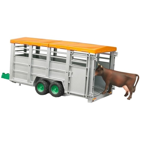 Remorque à bétail/bétaillère avec vache