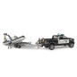 Pick-Up RAM 2500 police avec remorque, bateau,policier et plongeur