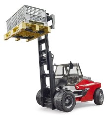Chariot élévateur Linde HT160S avec palette et 3 boites