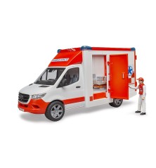 Ambulance MB Sprinter avec ambulancier et sirène