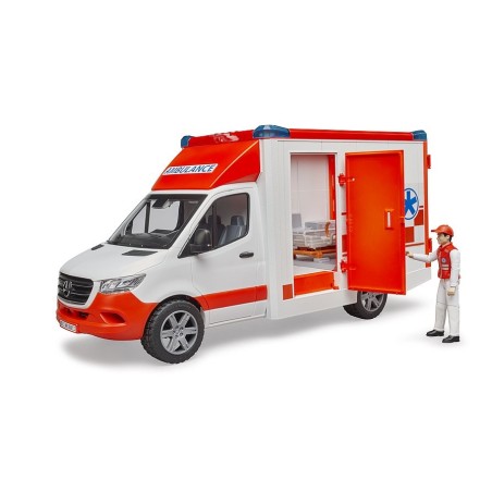 Ambulance MB Sprinter avec ambulancier et sirène
