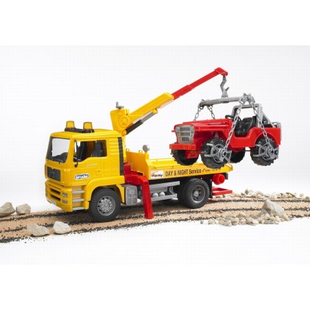 Camion dépannage MAN TGA avec jeep