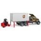 Camion Mack Granite UPS avec chariot élévateur