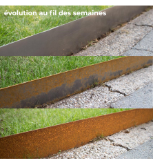 Bordures Corten 15cm PACK (18 x 1,5m)