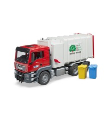 Camion poubelle MAN TGS avec 2 poubelles