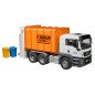 MAN TGS camion poubelle avec chargement arrière (orange)