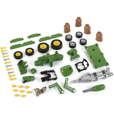 Tracteur John Deere avec remorque