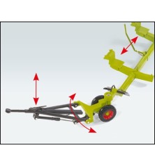 Chariot de coupe ensileuse Claas + faucheuse