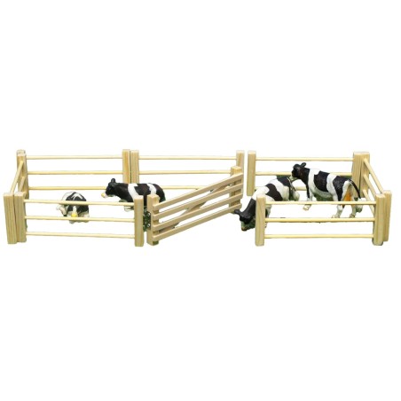 6 barrières en bois avec ouvrant