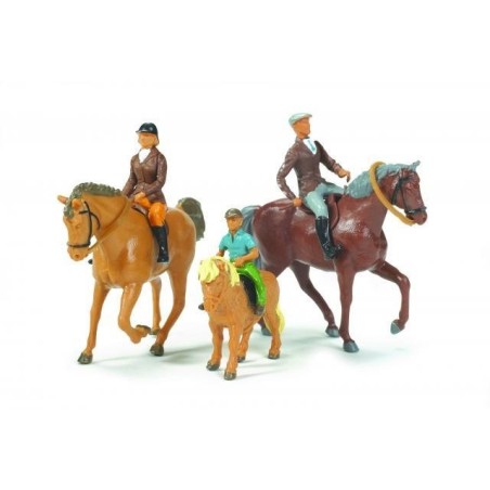Pack 3 chevaux et figurines