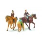 Pack 3 chevaux et figurines