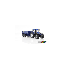 Tracteur New Holland T6 avec remorque