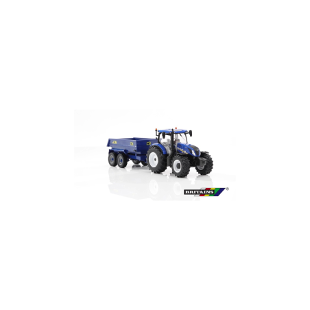 Tracteur New Holland T6 avec remorque