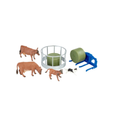 Pack Tracteur Valtra vert métallique avec accessoires