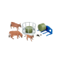 Pack Tracteur Valtra vert métallique avec accessoires