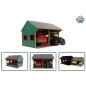 Hangar en bois 2 tracteurs