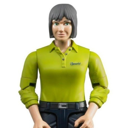 Femme avec jean bleu