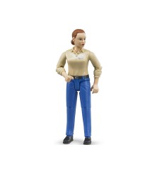 Femme avec jean bleu