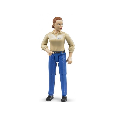 Femme avec jean bleu