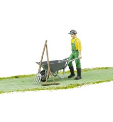 Pack figurine agriculteur avec accessoires