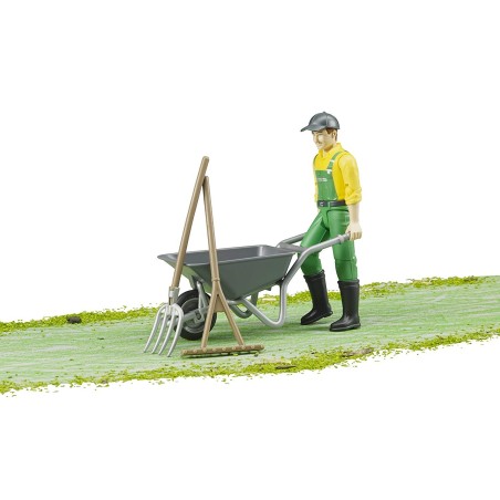 Pack figurine agriculteur avec accessoires