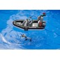 Bateau de police gonflable Bworld avec policier, plongeur et access