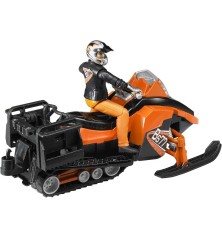 Moto neige avec conducteur et accessoires