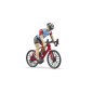 Vélo de route avec cycliste homme et accessoires