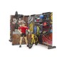 Magasin de vélos avec cycliste