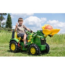 Tracteur John Deere 8400 R avec chargeur